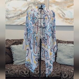 Paisley Patterned Kimono Cardigan